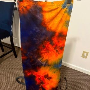 Beautiful strapless colorful summer dress still like new.